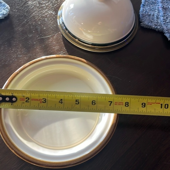 Pfaltzgraff Round Covered Dish Canyon Ridge 7.5” Cheese Dessert Butter 2pc. Set - Picture 7 of 9